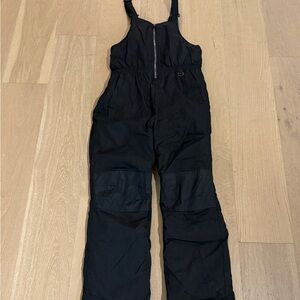 Black Snow Bib Overalls